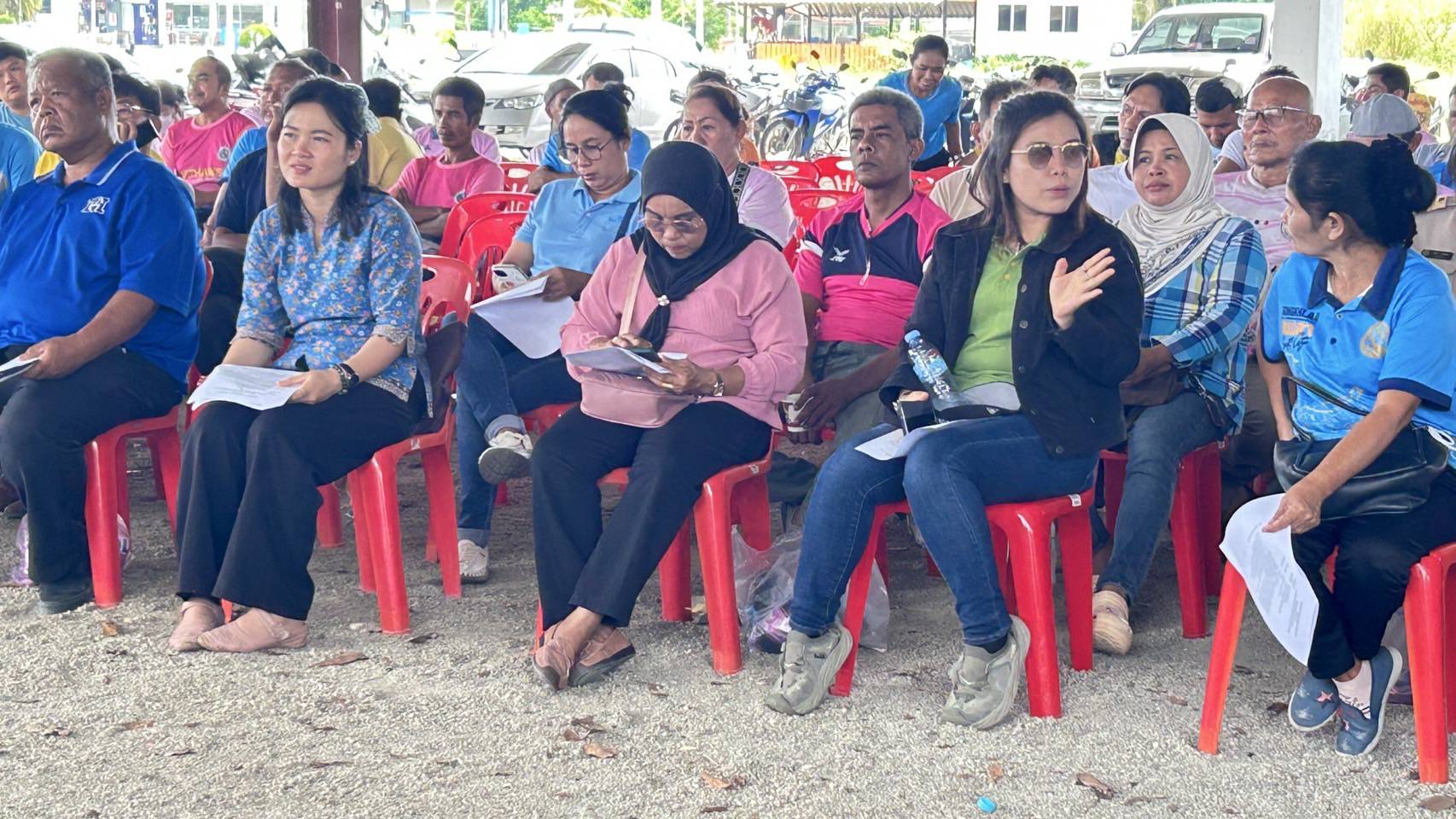 พช.นาทวี ร่วมประชุมสภาสันติสุขตำบลคลองทราย อำเภอนาทวี จังหวัดสงขลา ประจำเดือนสิงหาคม 2568